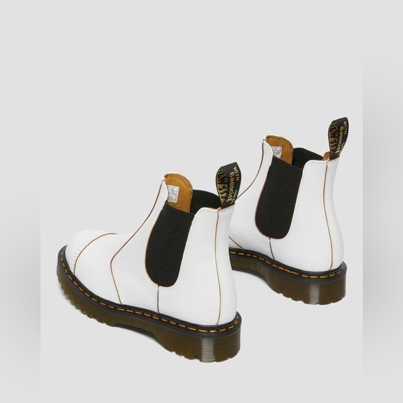 Dr. Martens 2976 Bex Made In England Toe Cap Chelsea Boots in White - Picture 4 of 13